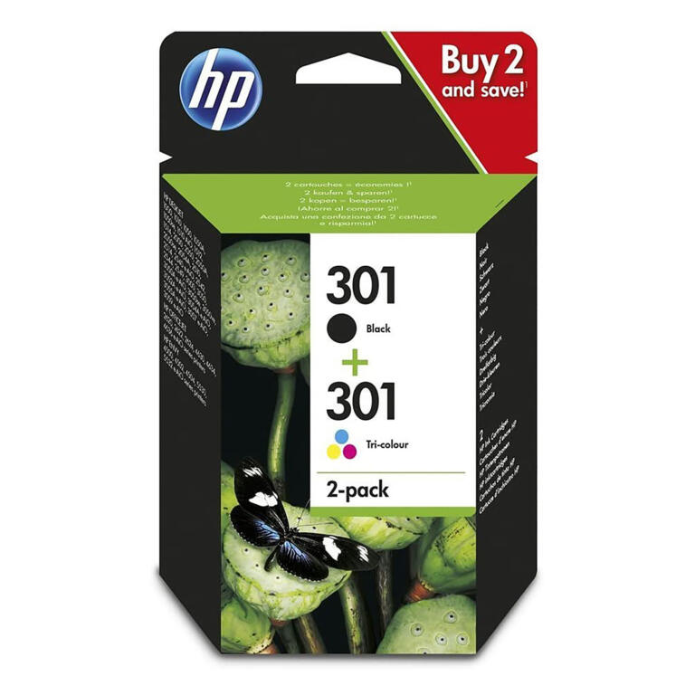 N9J72AE - Cartouches 301 Pack - (Noir/Couleur)